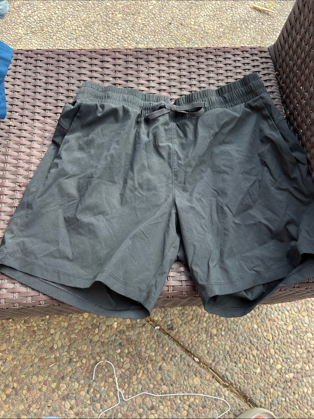 womens Black Drawstring Active Shorts